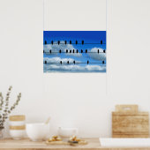 Poster Oiseaux Sur Un Fil (Cuisine)