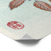 Poster Oiseaux sur une branche par Ohara Koson (Coin)