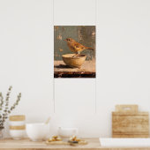 Poster Oiseaux vintages, Peinture d'antiquités (Cuisine)