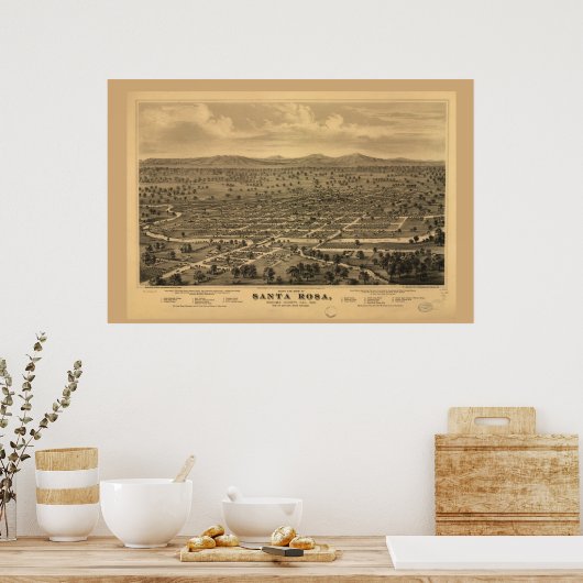 Poster Oiseaux Vue oeil Père Noël Rosa (Cuisine)