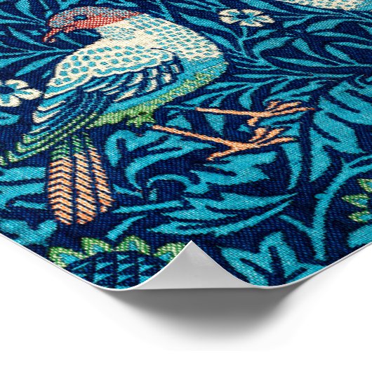 Poster Oiseaux, William Morris (Coin)