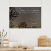 Poster Ojiig Ojibwe constellatie (Keuken)