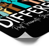 Poster Ok Be Different Rainbow Turquoise Ribbon Warrior P (Coin)