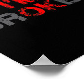 Poster Ok Je suis brisé Maladie invisible Hommes Femmes J (Coin)