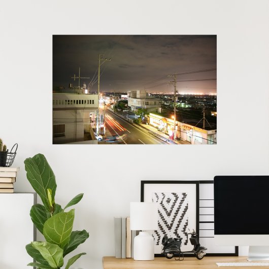 Poster Okinawa Lights (Bureau à domicile)