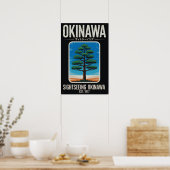 Poster Okinawa Tourisme Vintage (Cuisine)