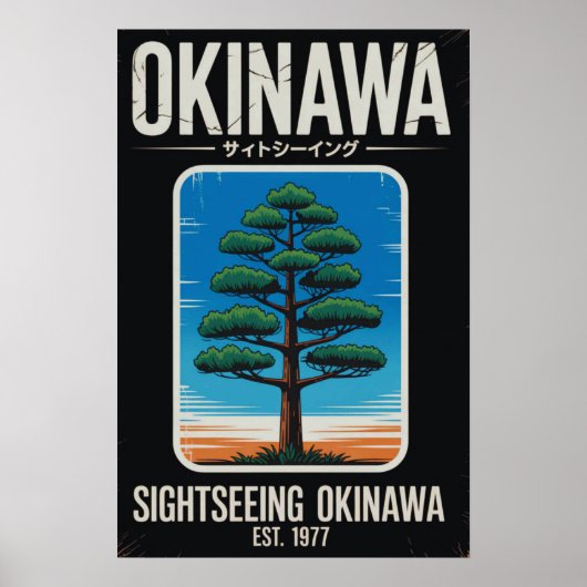 Poster Okinawa Tourisme Vintage (Devant)