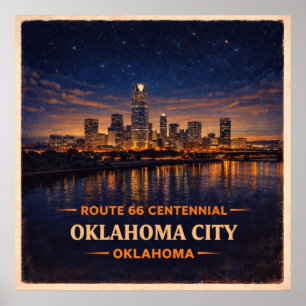 Poster Oklahoma City Centenaire de l'Oklahoma