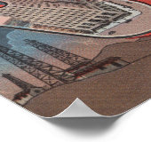 Poster Oklahoma City, Oklahoma (champs pétrolifères) (Coin)