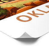 Poster Oklahoma United States Travel Print (Coin)