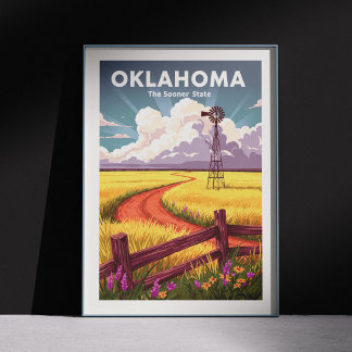 Poster Oklahoma vintage