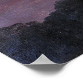 Poster Olana dans les nuages par l'église Frédéric Edwin (Coin)