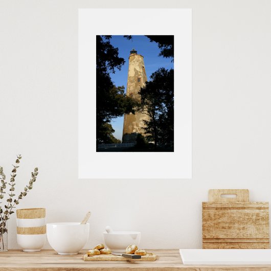 Poster Old Baldy à travers les arbres (Cuisine)