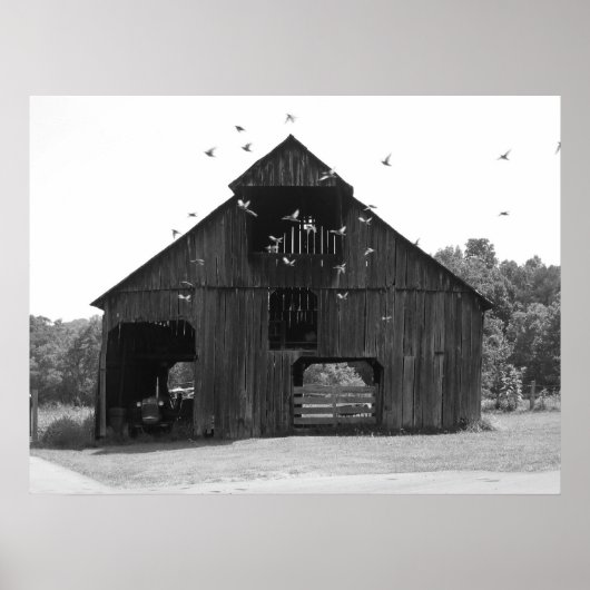 Poster Old barn (Devant)