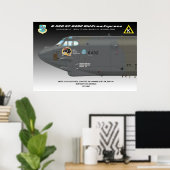 Poster "Old Crow Express" 24x36 B-52G (Bureau à domicile)