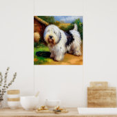 Poster Old English Sheepdog (Cuisine)