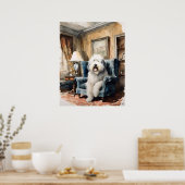 Poster Old English Sheepdog - Chien Art Imprimer (Cuisine)
