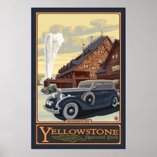 Poster Old Faithful Inn - Yellowstone Nat'l Park