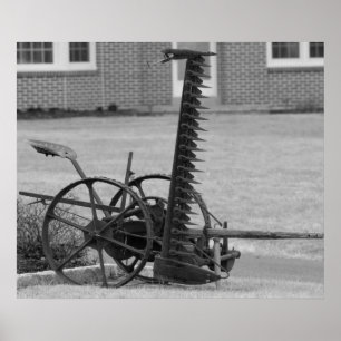 Poster Old Farming Equipment