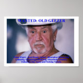 Poster Old Geezer (Devant)