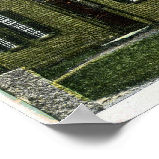 Poster Old Hancock Clark Vue de la maison # 2 (Coin)