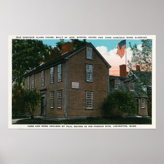 Poster Old Hancock Clark Vue de la maison # 3 (Devant)