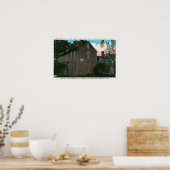 Poster Old Hancock Clark Vue de la maison # 3 (Cuisine)