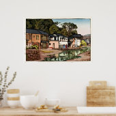 Poster Old Japanese Village Ukiyo–e (Cuisine)