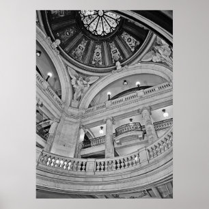 Poster Old Jersey City : Intérieur Hudson Count Courthous