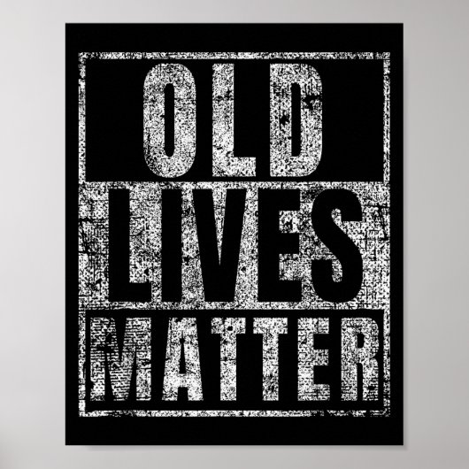 Poster Old Lives Funny Birthday Party Gag Gift For Dad (Devant)