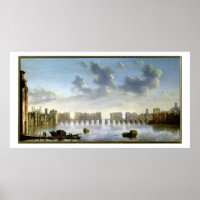 Old London Bridge (pétrole), c.1630