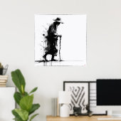 Poster Old Man - Archival Print (Bureau à domicile)