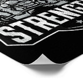 Poster Old Man Strength Funny Gym Motivation Workout Gift (Coin)