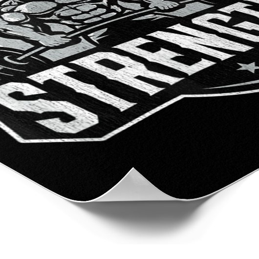 Poster Old Man Strength Funny Gym Motivation Workout Gift (Coin)