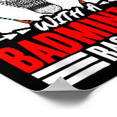 Poster Old Man With A Badminton Racket Shuttle Badminton  (Coin)