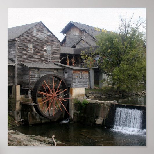 Poster Old Mill de Pigeon Forge TN (Devant)