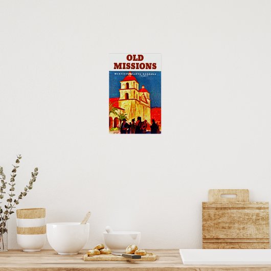 Poster Old Missions ~ Santa Barbara (Cuisine)
