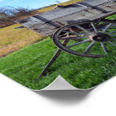 Poster Old Missouri Farm Wagon in Hay Field (Coin)