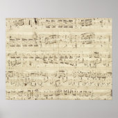 Poster Old Music Notes (Devant)