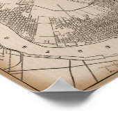 Poster Old New Orleans 1841 Map (Coin)