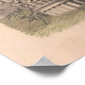 Poster Old Oxfordshire England Map (1850) (Coin)