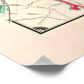 Poster Old Philadelphia PA Map (1890) (Coin)