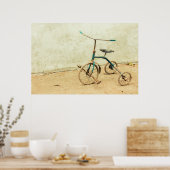 Poster Old Rusty Rickety Tricycle Retro (Cuisine)