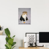 Poster Old Scottish Fold Dire (Bureau à domicile)