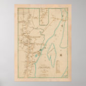 Poster Old Stratford CT Map (1824) (Devant)