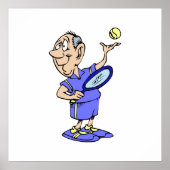 Poster Old Tennis Guy (Devant)