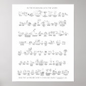 Poster Old Testament Timeline to Christ in Black and Whit (Devant)