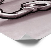 Poster Old Texas Cartoon Map (Hoek)