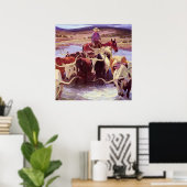 Poster "Old Texas" par W Herbert Dunton (Bureau à domicile)