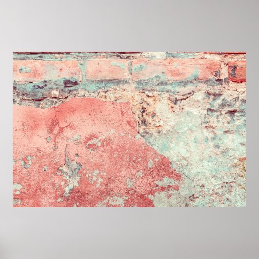 Poster Old textured concrete wall with natural defects. S (Devant)